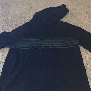 Tony Hawk Black and Green Hooded Long Sleeve Shirt